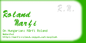 roland marfi business card