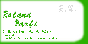 roland marfi business card